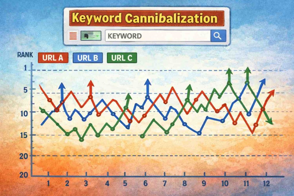 SEO ranking fluctuations.