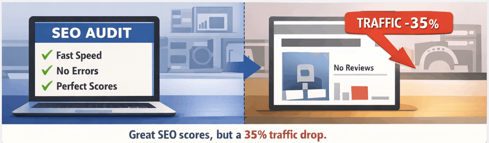 Great SEO but traffic drop