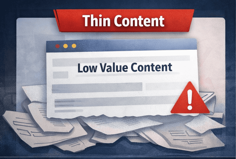 Thin content affects ranking indexed pages.