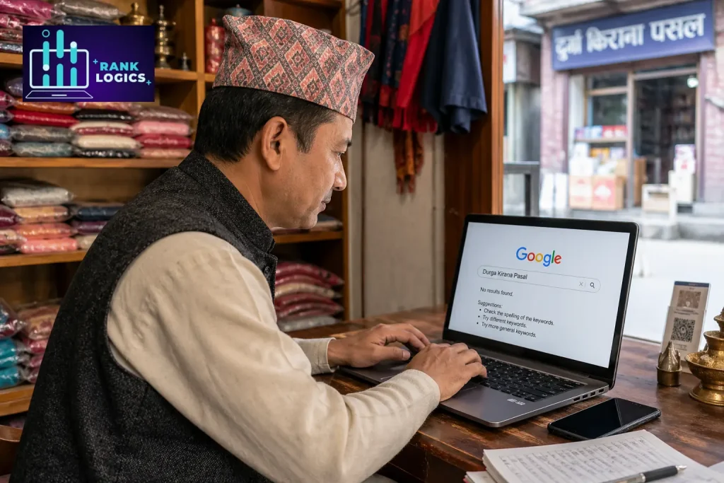 website not showing on Google Nepal